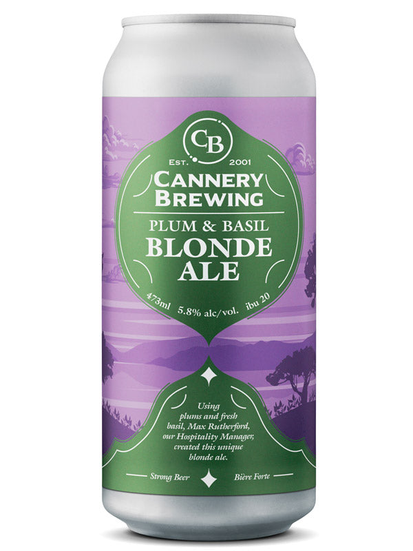 Plum & Basil Blonde Ale 4 pack (473ml cans)