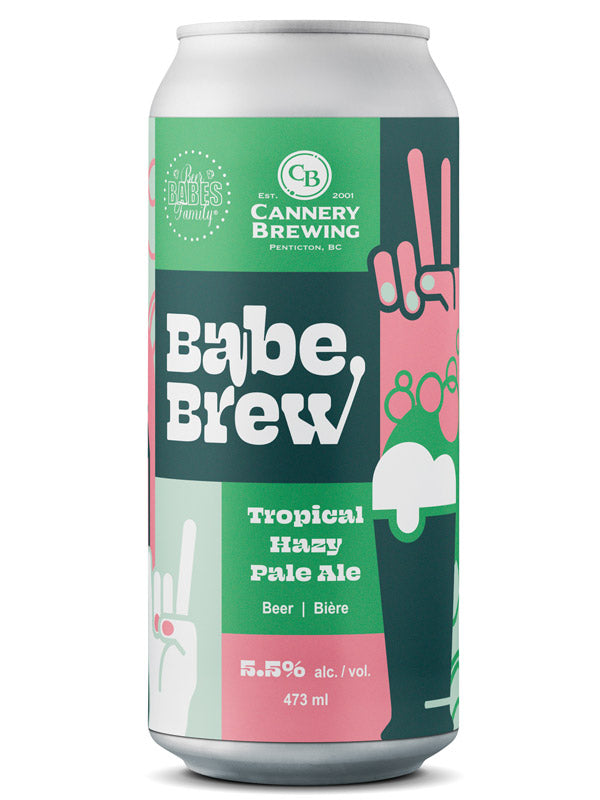 Babe Brew: Tropical Hazy Pale Ale 4 pack (473ml cans)