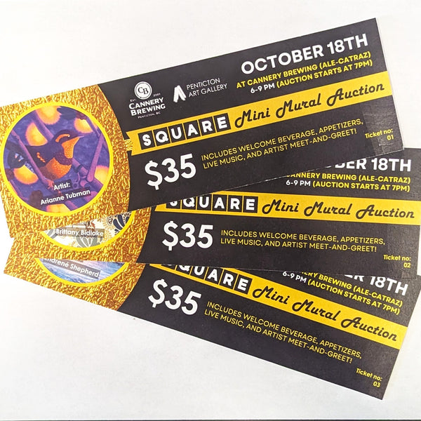 Square Mural Auction Tickets